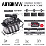 Original AGF Powerful 45KG High Torque 0.075s Steel Gear 8.4V HV 3BB IP67 Waterproof Digital Programmable Brushless RC Car Robot